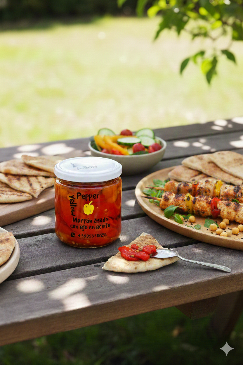 Morrón Asado con Ajo